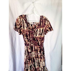 LADIES DRESS CHELSEA & VIOLET PURPLE 2 PC XS WRAP